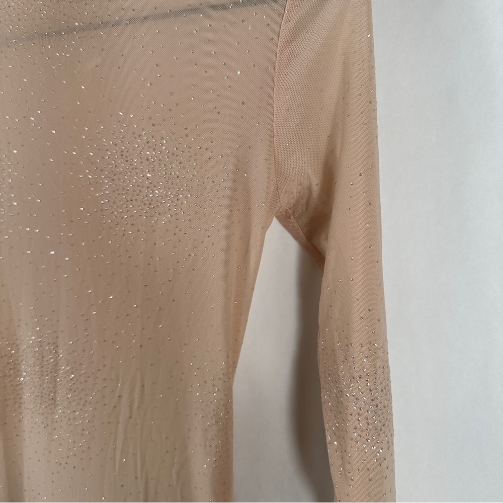 Urban Outfitters Nude Mesh Bodysuit | Size Small - Picture 3 of 11
